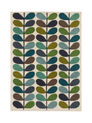 Designer Teppich „Multi Stem Kingfisher“ - handgetuftet, aus 100% reiner Schurwolle ORLA KIELY