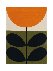 Designer Teppich „Stem Black“ - handgetuftet, aus 100% reiner Schurwolle ORLA KIELY