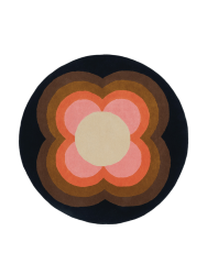 Runder Designer Teppich „Sunflower“ - handgetuftet, aus 100% reiner Schurwolle ORLA KIELY