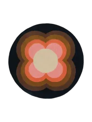 Runder Designer Teppich „Sunflower“ - handgetuftet, aus 100% reiner Schurwolle ORLA KIELY