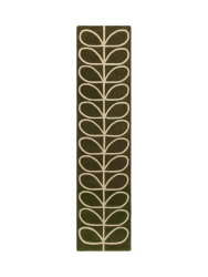 Designer Fußläufer „Linear Stem Olive“ - handgetuftet, aus 100% reiner Schurwolle ORLA KIELY