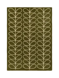Designer Teppich „Linear Stem Olive“ - handgetuftet, aus 100% reiner Schurwolle ORLA KIELY