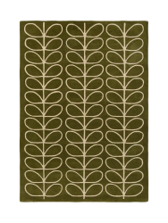 Designer Teppich „Linear Stem Olive“ - handgetuftet, aus 100% reiner Schurwolle ORLA KIELY