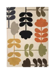 Designer Teppich „Cut Stem Multi“ - handgetuftet, aus 100% reiner Schurwolle ORLA KIELY
