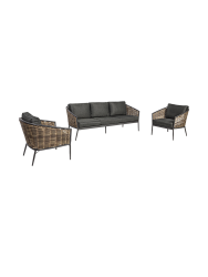 3-teiliges Premium Gartenlounge Set „Maribela“ Bizzotto