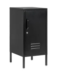 Nachttisch „Cambridge“ aus Metall Schwarz Bizzotto