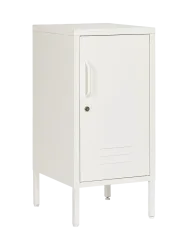 Nachttisch „Cambridge“ aus Metall Creme Bizzotto