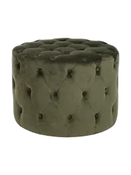 Design Sitzpouf „Lorella“ Samt Grün Bizzotto