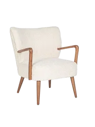 Massiver Retro Design Sessel „Moritz“ Bizzotto