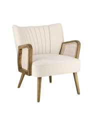 Massiver Retro Design Sessel „Virna“ Bizzotto