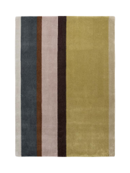 Handgetufteter Designer Wollteppich „Linear Retro“, verschiedene Grössen BRINK & CAMPMAN