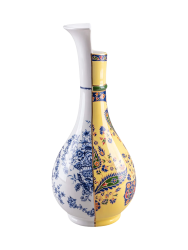 Handbemalte Design Vase „Hybrid Chunar“ aus Porzellan Seletti