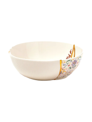 Design Schüssel „Kintsugi 01“ aus Porzellan mit Feingold verziert Seletti