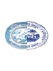Design Servierplatte „Hybrid Dionira“ aus Porzellan Seletti