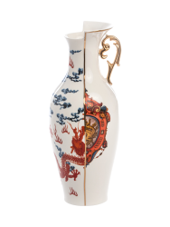 Handbemalte Design Vase „Hybrid Adelma“ aus Porzellan Seletti