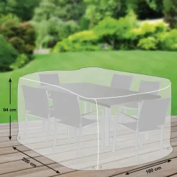 Premium Schutzhülle „07“ für Sitzgruppe Rechteckig M/L, 160 x 200 cm LLR Collection