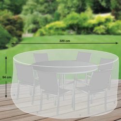 Premium Schutzhülle „14“ für Sitzgruppe rund XL, Ø 320 x 94 cm LLR Collection
