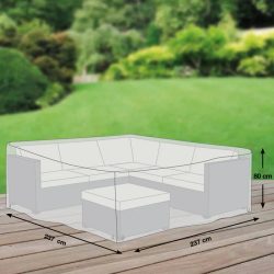 Premium Schutzhülle „01“ für Garteneck-Lounge M, 237 x 237 cm LLR Collection