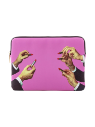 Design Laptop-Hülle „Toiletpaper Lipsticks Pink“ Seletti
