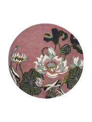 Runder, handgetufteter Designer Wollteppich „Waterlily“, verschiedene Grössen WEDGWOOD