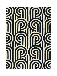 Designer Teppich „Turnabouts“ - handgetuftet, aus 100% reiner Schurwolle Florence Broadhurst