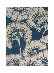 Designer Teppich „Japanese Floral“ - handgetuftet, aus 100% reiner Schurwolle Florence Broadhurst
