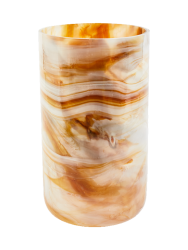 Mundgeblasene, grosse Design Vase „Marbled“ Pols Potten