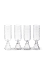 Design Champager- & Sektglas Set „Rooftop“, 4er-Set Pols Potten