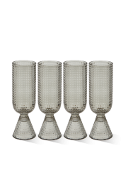 Design Champager- & Sektglas Set „Rooftop“, 4er-Set Pols Potten