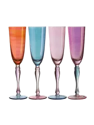 Design Champagnergläser „Aurora“ assortiert, 4er-Set FIFTY FIVE SOUTH