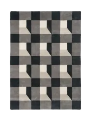Designer Teppich „Block“ - handgetuftet, aus 100% reiner Schurwolle Harlequin