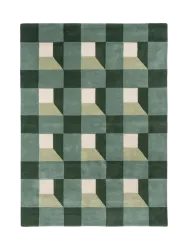 Designer Teppich „Block“ - handgetuftet, aus 100% reiner Schurwolle Harlequin