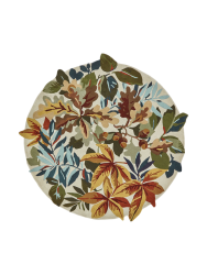 Runder Designer Teppich „Robins Wood“ - handgetuftet, aus 100% reiner Schurwolle Sanderson
