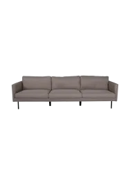 3-Sitzer Samtsofa „Zoom“ Hellbraun VE DESIGN
