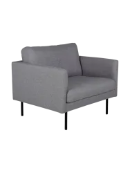 Design Samtsessel „Zoom“ Hellgrau VE DESIGN