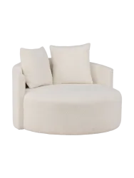 Loveseat „Olympia“ für zwei Personen Hellbeige VE DESIGN
