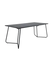 Rechteckiger Esstisch „Pippi“ - 190 x 90 cm Schwarz VE DESIGN