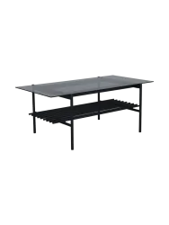 Design Couchtisch „Von Staf“ 120 x 60 cm Schwarz VE DESIGN