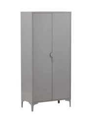 Stylischer 2-türiger Schrank „Piring“ Grau VE DESIGN