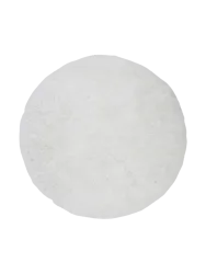 Runder Design Hochflor-Teppich „Grace“ Ø 200 cm Cremeweiss VE DESIGN