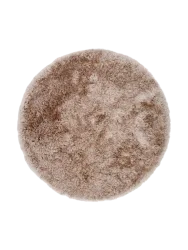 Runder Design Hochflor-Teppich „Grace“ Ø 200 cm Beige VE DESIGN