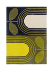 Designer Teppich „Striped Tulip“ - handgetuftet, aus 100% reiner Schurwolle ORLA KIELY