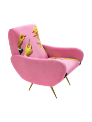 Design Loungesessel „Toiletpaper Lipstick“ Seletti
