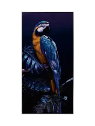 Handgemaltes Bild „Blue Parrot II“ 62.5 x 122.5 cm Crea Collection