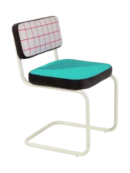 Design Freischwinger Stuhl „Superchair Red Grid“ Seletti