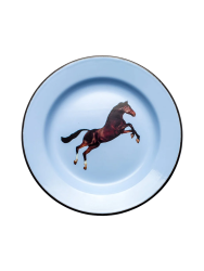 Design Speiseteller „Toiletpaper Horse“ aus Emaille Seletti