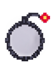 Design Wandspiegel „Pixel Bomb“ Seletti