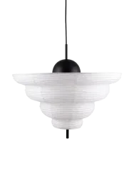 Grosse Deisgn Pendellampe „Kyoto“ Ø 60/ H 60 cm – Weiss Globen Lighting