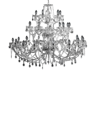 Imposanter Kronleuchter „Diamonds“ 30-flammig Invicta Interiors