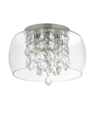 Elegante Badezimmerlampe „Curva“ Ø 28 cm Searchlight